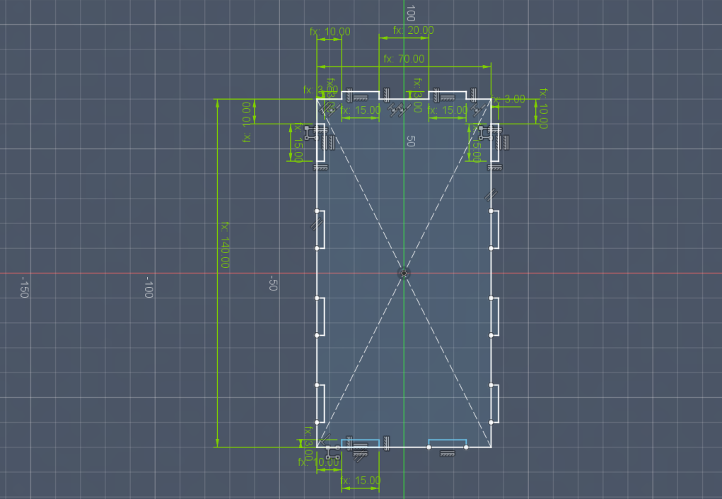 My first attempt was a good start but I think I could have defined more of it parametrically - this one doesn't hold up to the modularization test